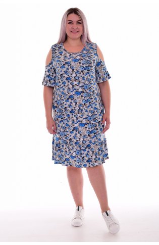 Платье женское 4-097б (голубой) от компании Новое Кимоно, г. Иваново
