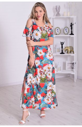 Платье женское 4-114д (индиго) от компании Новое Кимоно, г. Иваново