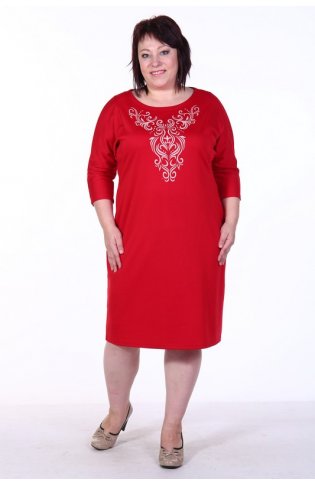 Платье женское 4-28д (красный) от компании Новое Кимоно, г. Иваново
