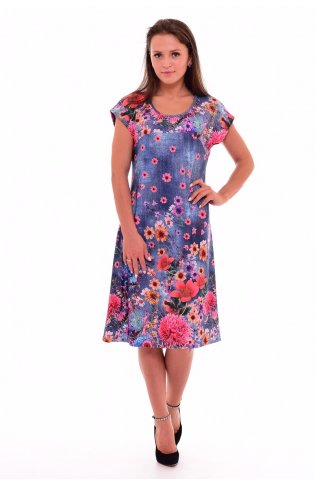 Платье женское 4-44а (джинс-1) от компании Новое Кимоно, г. Иваново