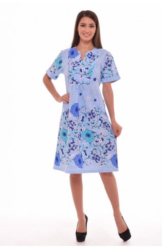 Платье женское 4-47в (голубой) от компании Новое Кимоно, г. Иваново