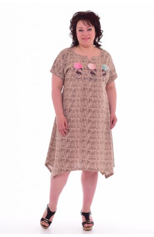 Платье женское 4-54 (песочный) от компании Новое Кимоно, г. Иваново