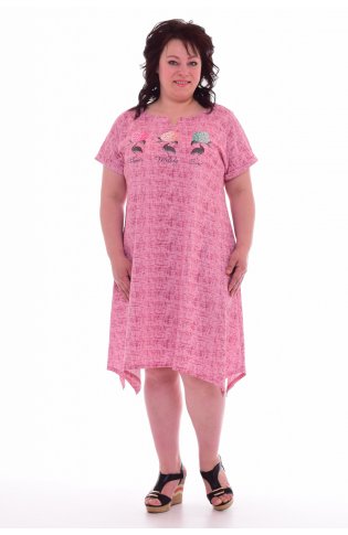 Платье женское 4-54а (розовый) от компании Новое Кимоно, г. Иваново