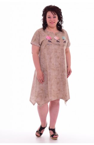 Платье женское 4-54в (карамель) от компании Новое Кимоно, г. Иваново