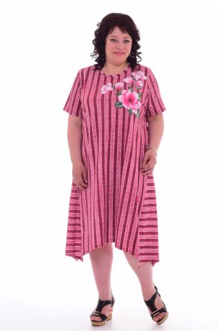 Платье женское 4-55а (розовый) от компании Новое Кимоно, г. Иваново