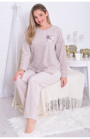 Пижама женская 5-304в (кремовый) от компании Новое Кимоно, г. Иваново