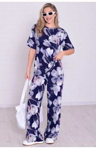 Костюм женский 5-353 (синий) от компании Новое Кимоно, г. Иваново