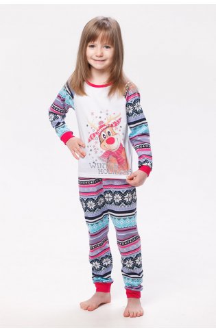 Пижама детская 7-118 (малина+голубой) от компании Новое Кимоно, г. Иваново