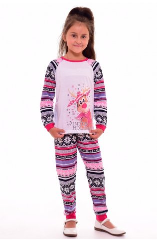 Пижама детская 7-118б (малина+розовый) от компании Новое Кимоно, г. Иваново