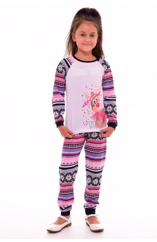 Пижама детская 7-118в (синий+розовый) от компании Новое Кимоно, г. Иваново