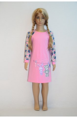 Сорочка детская 7-124б (розовый). от компании Новое Кимоно, г. Иваново