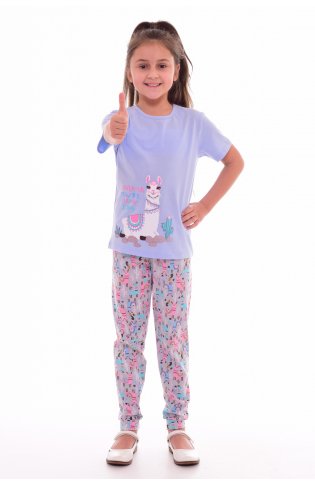 Пижама детская 7-189б (голубой+розовый). от компании Новое Кимоно, г. Иваново