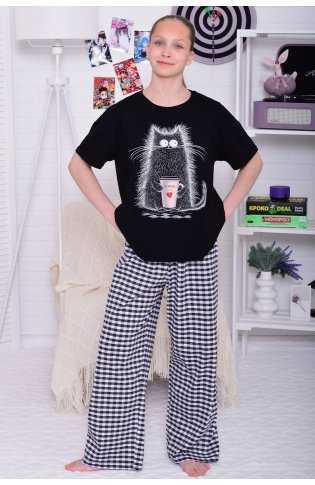 Пижама детская 7-315 (черный) от компании Новое Кимоно, г. Иваново