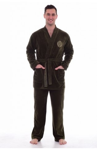 Пижама мужская 9-120а (хаки) от компании Новое Кимоно, г. Иваново