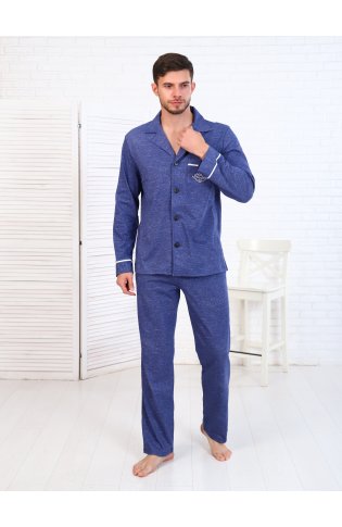 Пижама мужская 9-194д (индиго) от компании Новое Кимоно, г. Иваново