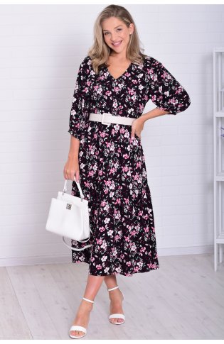 *Платье женское Ф-1-074и (черный) от компании Новое Кимоно, г. Иваново