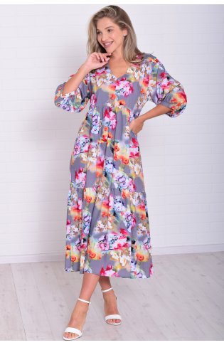 *Платье женское Ф-1-074з (акварель) от компании Новое Кимоно, г. Иваново