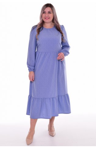 *Платье женское Ф-1-069м (небесный) от компании Новое Кимоно, г. Иваново