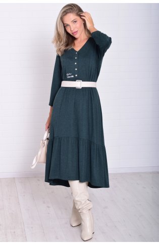 *Платье женское Ф-1-071д (изумруд) от компании Новое Кимоно, г. Иваново