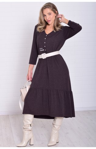 *Платье женское Ф-1-071е (шоколад) от компании Новое Кимоно, г. Иваново