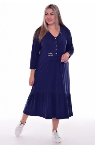 *Платье женское Ф-1-071и (индиго) от компании Новое Кимоно, г. Иваново