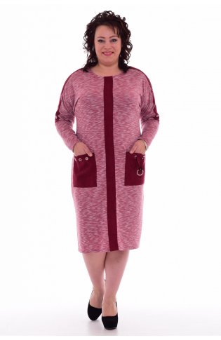 *Платье женское Ф-1-45 (бордо) от компании Новое Кимоно, г. Иваново