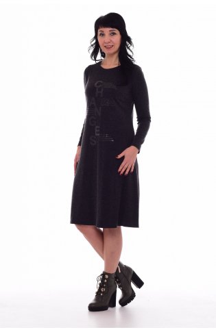 *Платье женское Ф-1-48д (чёрный) от компании Новое Кимоно, г. Иваново