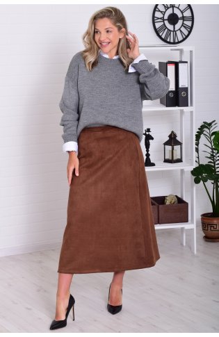 *Юбка женская Ф-9-010 (шоколад) от компании Новое Кимоно, г. Иваново