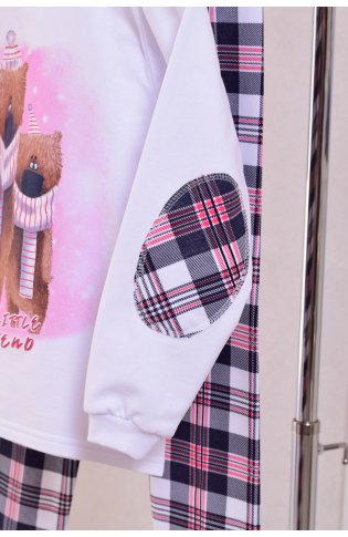 Пижама подростковая 12-076а (белый) от компании Новое Кимоно, г. Иваново