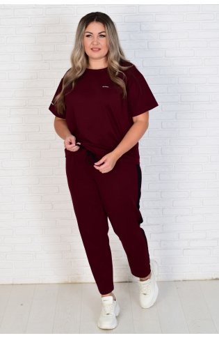 Костюм женский 5-316 (марсала) от компании Новое Кимоно, г. Иваново