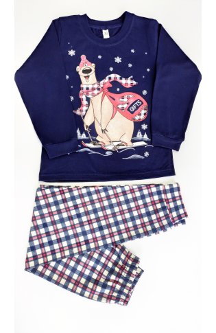 Пижама подростковая 11-064 (темно-синий) от компании Новое Кимоно, г. Иваново