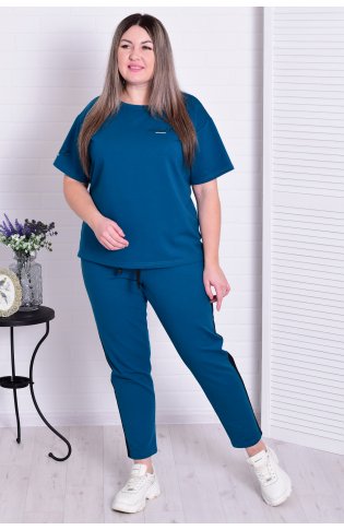 Костюм женский 5-316в (петроль) от компании Новое Кимоно, г. Иваново