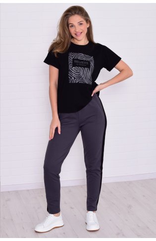 Костюм женский 5-342в (графит) от компании Новое Кимоно, г. Иваново