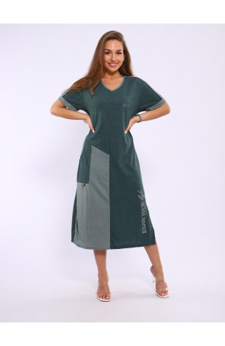 Платье женское 4-111а (изумруд) от компании Новое Кимоно, г. Иваново