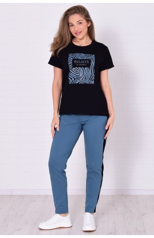 Костюм женский 5-342г (индиго) от компании Новое Кимоно, г. Иваново