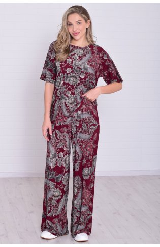 Костюм женский 5-353д (бордо) от компании Новое Кимоно, г. Иваново