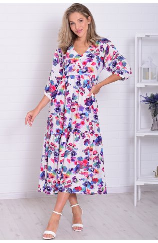 *Платье женское Ф-1-074в (радужный) от компании Новое Кимоно, г. Иваново