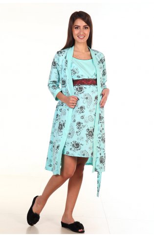 Комплект женский 13-02а Для кормящих мам (ментол) от компании Новое Кимоно, г. Иваново