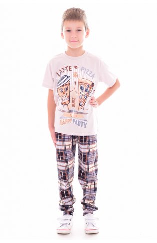 Пижама детская 7-257, Пицца от компании Новое Кимоно, г. Иваново