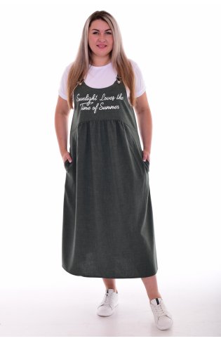 *Сарафан женский Ф-4-07а (хаки) от компании Новое Кимоно, г. Иваново