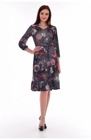 *Платье женское Ф-1-16 (темно-серый) от компании Новое Кимоно, г. Иваново