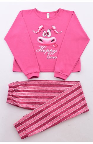 Пижама подростковая 12-086 (розовый) Бык от компании Новое Кимоно, г. Иваново