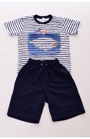 Пижама подростковая 11-050 (темно-синий) от компании Новое Кимоно, г. Иваново