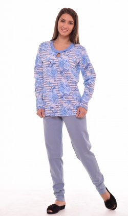 Пижама женская 1-101б (голубой) от компании Новое Кимоно, г. Иваново