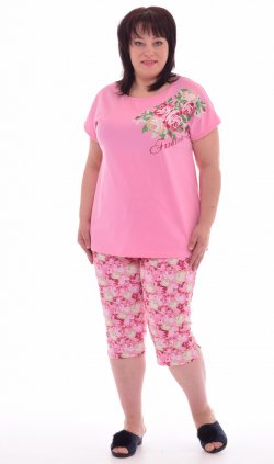 Пижама женская 1-132б (розовый) от компании Новое Кимоно, г. Иваново