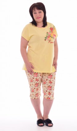 Пижама женская 1-133б (жёлтый) от компании Новое Кимоно, г. Иваново