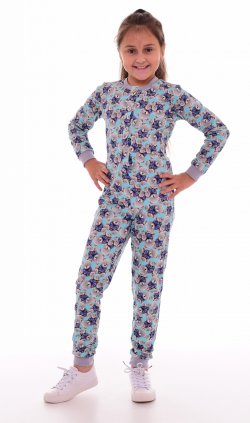 Пижама подростковая 12-050 (голубой) комбинезон, от компании Новое Кимоно, г. Иваново