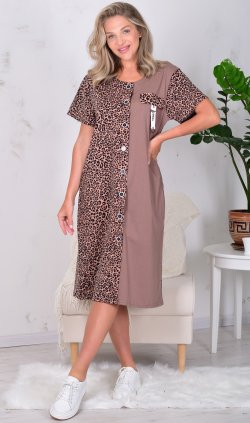 Халат женский 3-212в (шоколад) от компании Новое Кимоно, г. Иваново