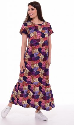 Платье женское 4-082а (фиолетовый) от компании Новое Кимоно, г. Иваново