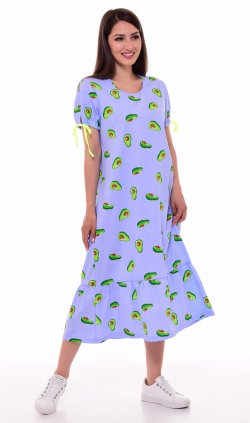 Платье женское 4-093а (голубой) от компании Новое Кимоно, г. Иваново